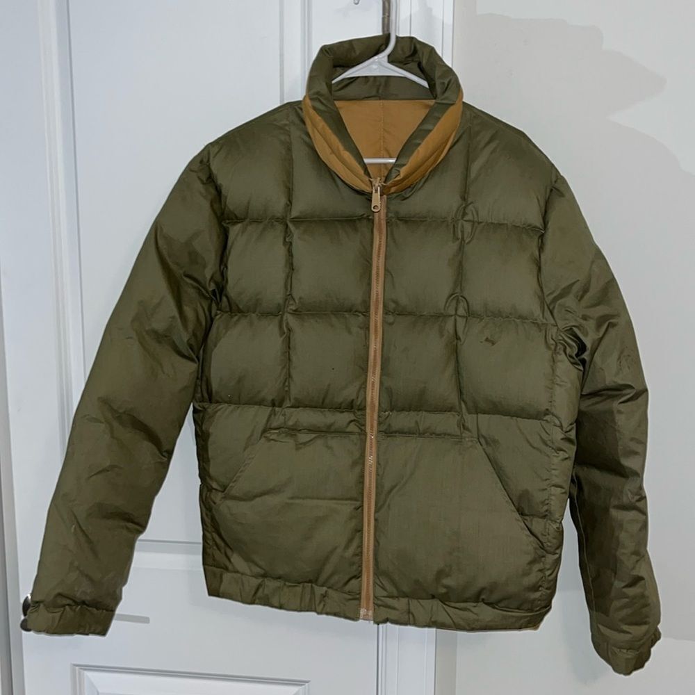 M. Julian Puffer Puffy Reversible Down Quilted Jacket Coat 42 Men’s L Retro